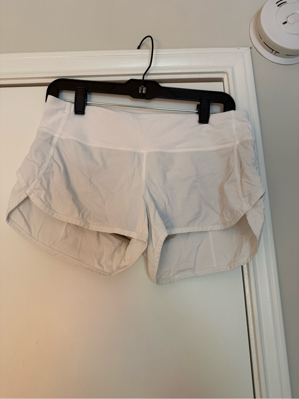 Lululemon White Athletic Shorts